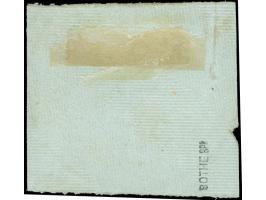 1900, 5 Pfg. auf Diagonalaufdruck 10 Pfg., Aufdrucktype 4, sauber zentrisch gestempelt auf kleinem Briefstück, einwandfrei, s