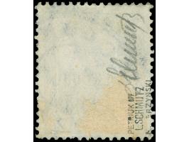 1918, Germania 2 ½ Pfg. grau, mit rundem Handstempel "POLSKA POSZTA", gestempelt, unten kurzer Zahn und ein Zahn fleckig, son