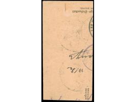 “KETE-KRATSCHI / TOGO / 15.7 12”, auf 1900 Kaiseryacht 10 Pfg. im senkrechten Paar auf Paketkarten-Briefstück, einwandfrei, d