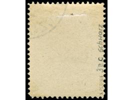 1915, Stadtpostmarke 6 Gr. auf 5 Gr. schwarzkobalt/Unterdruck mittelgraugelb, schwarzer Aufdruck, sauber gestempelt, tadellos