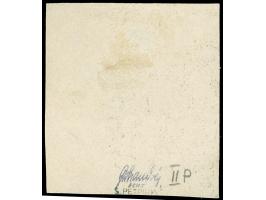 1915, nicht ausgegebene Stadtpostmarke: Wappen 10 Gr., ungezähnter Probedruck ohne Unterdruck, rechtes Seitenrandstück, ohne 