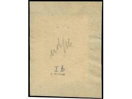 1915, nicht ausgegebene Stadtpostmarke: Wappen 5 Gr. dunkelgraugrün Unterdruck mittelgraugelb, sauber gestempelt "K.O.m.W. PO