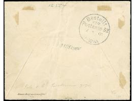 1900, Steilaufdruck 3-50 Pfg. kpl. auf Brief von “SAIPAN MARIANEN 23/6 01” nach Berlin mit Durchgangsstempel, 5 Pfg. oben ein