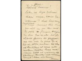 1900, Antwortteil Kaiseryacht 5 Pes., von “DARMSTADT 24.5.05” nach Bagamoyo, mit Durchgangsstempel von “DAR-ES-SALAM 16 6 05”