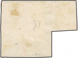 1890/1901, Innendienst 2 M. dunkelrotkarmin, Viererblock mit Plattenfehler “obere Randlinie über R von REICHS unterbrochen, k