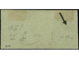 1890/1901, Krone/Adler 10 Pfg. lebhaftlilarot, waagerechtes Paar mit Plattenfehler “P der rechten Währungsangabe Pf. mit kurz