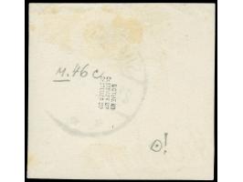 1898, Krone/Adler 5 Pfg. lebhaftopalgrün, sauber gestempelt “SHANGHAI 21.5.99” auf Briefstück, tadellos, sehr seltene Entwert
