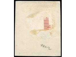 1901, Germania Reichspost 25 Pfg. rötlichorange/gelbschwarz auf hellgelb, mit Plattenfehler “R von Reichspost in der Kreuzung