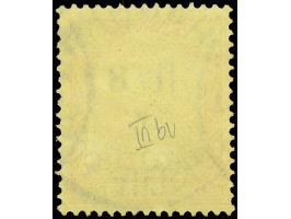 1901, Germania Reichspost 25 Pfg. rötlichorange/gelbschwarz auf hellgelb, Plattenfehler Anstrich des R von Reichspost unten g