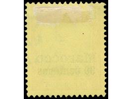 1900, Germania ohne Wz. 30 C. auf 25 Pfg. rötlichorange/gelbschwarz auf hellgelb, mit Plattenfehler “R von Reichspost in der 