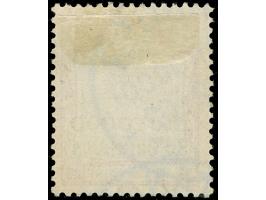 1900, Germania ohne Wz. 50 C. auf 40 Pfg. dunkelrötlichkarmin/schwarz, mit Plattenfehler “Reichspost unten angeschnitten dabe