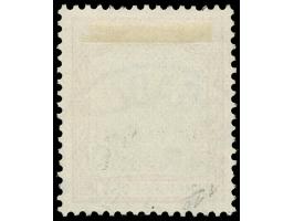 1900, Germania ohne Wz. 50 C. auf 40 Pfg. rotkarmin/schwarz, mit Plattenfehler “linke 40 oben angeschnitten” (PF 19 nach Knop