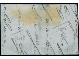 1872, Großer Schild 1 Kr. karmin mit Plattenfehler “H in Deutsche gebrochen” (Feld 94) und 2 ½ auf 2 ½ Gr. rotbraun mit Stemp