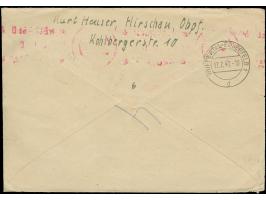 Arbeiter 20 Pfg. im Unterrand-4er-Block mit HAN „4131.46 2“ &nbsp;2 Pfg. im Unterrandpaar mit HAN „4129.46 2“ portogerecht au