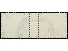 1891/1900, Innendienst 2 M. braunpurpur, waagerechtes Zwischenstegpaar, farbfrisch und sehr gut gezähnt, sauber gestempelt “C