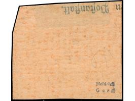 1899, Innendienst 2 M. rötlichkarmin, mit Plattenfehler “große Unterbrechung in der Guilloche unten links”, sauber gestempelt