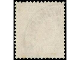 1889/94, Krone/Adler 10 Pfg. lebhaftlilarot (UV rot), mit Plattenfehler “Balken links im Wertschild”, sauber gestempelt “CONS