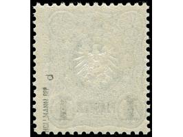 1884, Aufdruck auf Pfennig 1 Pia. auf 20 Pfg. dunkelultramarin, postfrisch, tadellos, sign. Hollmann BPP