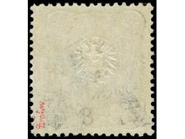 1884, Aufdruck auf Pfennig 2 ½ Pia. auf 50 Pfg. oliv, breite Marke, sauber ungebraucht, tadellos, sign. u. a. Drahn, Fotobefu