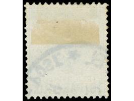 1889, Krone/Adler 10 Pa. auf 5 Pfg. lebhaftopalgrün, mit Plattenfehler “C in Reichspost unten mit Strich”, sauber gestempelt 