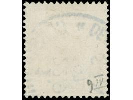 1889, Krone/Adler 1 ¼ Pia. auf 25 Pfg. gelblichorange, mit Aufdruckfehler “rechter Zähler ¼ nach links verbogen”, sauber gest
