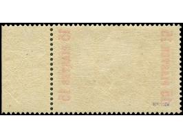 1900, Germania 15 Pia. auf 3 M. violettschwarz, Urmarkentype I, rechtes Seitenrandstück, postfrisch, tadellos, sign. Gentzsch