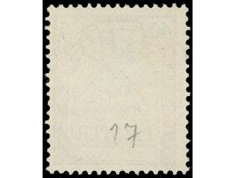 1900, Aufdrucktype I 2 Pia. auf 40 Pfg. dunkelrötlichkarmin/schwarz, mit Plattenfehler “innere Randlinie mit Mäander unten re