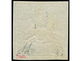 1873, 70 Kr. rotlila, Bogenfeld 3, farbfrisch, überwiegend breitrandig geschnitten mit schöner Wappenprägung, links mit sicht