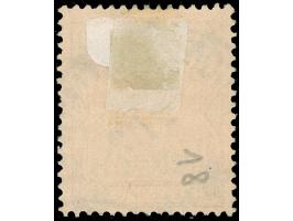 1900, Aufdrucktype I 2 ½ Pia. auf 50 Pfg. dunkelbräunlichlila/rotschwarz auf mattbraunorange, mit Plattenfehler “blasenförmig