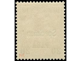 1900, Aufdrucktype I 20 P. auf 10 Pfg. dunkelkarminrot, mit Aufdruck “Specimen”, postfrisch, tadellos, sign. HK
