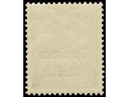 1900, Aufdrucktype I 1 Pia. auf 20 Pfg. dunkeöviolettultramarin, mit Aufdruck “Specimen”, postfrisch, tadellos, sign. HK