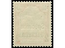 1900, Aufdrucktype I 2 Pia. auf 40 Pfg. dunkelrötlichkarmin/schwarz, mit Aufdruck “Specimen”, postfrisch, tadellos, sign. HK