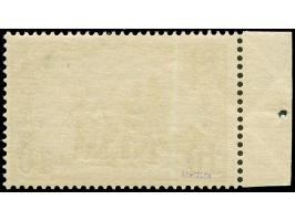 1905, Germania o.Wz. gez. 26:17 10 Pia. auf 2 M. schwärzlichblau, linkes Seitenrandstück mit Passerkreuz und Plattennummer “1