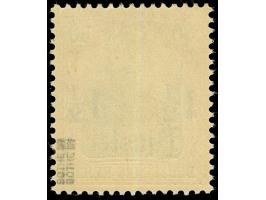 1905, Germania o.Wz. 1 ½ Pia. auf 30 Pfg. dunkelrötlichorange/braunschwarz auf mattchromgelb, mit Aufdruckfehler “Fußstrich u