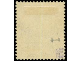 1905, Germania o.Wz. 1 ½ Pia. auf 30 Pfg. dunkelrötlichorange/braunschwarz auf mattchromgelb, mit Aufdruckfehler “Fußstrich s