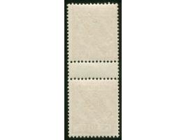 1897, Aufdruckausgabe 10 Pfg. lilarot, senkrechtes Zwischenstegpaar, postfrisch, angetrennte Zähnung zwischen unterer Marke u
