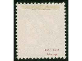 1897, Aufdruckausgabe 25 Pfg. dunkelorange, mit Plattenfehler “farbiger Punkt neben linker unterer Bandrolle”, sauber gestemp