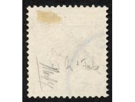 1897, Aufdruckausgabe 25 Pfg. gelblichorange, mit Aufdruckfehler “senkrechter Strich des h in Deutsch sehr dünn” (Aufdruckfel