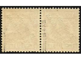 1897, Aufdruckausgabe 10 Pfg. lebhaftlilarot, rot quarzend, waagerechtes Paar mit Aufdruckfehler “zweites e in Neu-Guinea off