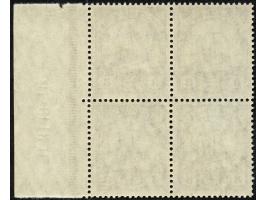 1918, Kaiseryacht m. Wz. 3 Pfg. dunkelorangebraun, Viererblock mit rechtem Seitenrand mit HAN “H 3148.19”, postfrisch, tadell