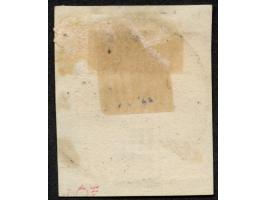1889/90, Pfennig 5 Pfg. violettpurpur, sauber gestempelt “LAMU OSTAFRIKA 12/5 90”auf Briefstück, zwei kurze Zähne, sonst tade