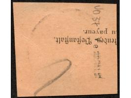 1890/99, Innendienst 2 M. dunkelrotkarmin, mit Plattenfehler “große Unterbrechung in der Guillolche unten links”, sauber gest