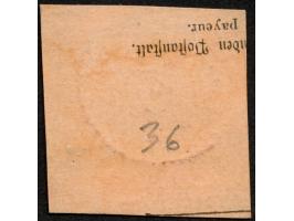 1890/99, Innendienst 2 M. dunkelrotkarmin, mit Plattenfehlern “große Unterbrechung in der Guilloche unten links und ”kleiner 
