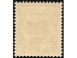1893, waagerechter Aufdruck 15,4 mm breit 5 P. auf 10 Pfg. rotkarmin, dunkelrot quarzend, sauber ungebraucht, tadellos, Fotoa