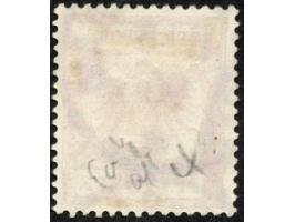 1893, waagerechter Aufdruck 15,4 mm breit 5 P. auf 10 Pfg. rotkarmin, dunkelrot quarzend, sauber gestempelt “DAR-ES-SALAAM 11