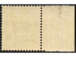 1893, waagerechter Aufdruck 16,8 mm breit 25 P. auf 50 Pfg. lebhaftrötlichbraun, linkes Seitenrandstück, postfrisch, tadellos