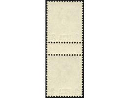 1893, waagerechter Aufdruck 15,4 mm breit 3 P. auf 5 Pfg. opalgrün, senkrechtes Zwischenstegpaar, postfrisch, tadellos, unsig
