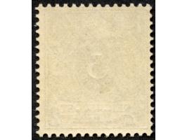 1893, waagerechter Aufdruck 15,4 mm breit 2 P. auf 3 Pfg. mittelbraun, mit Plattenfehler “Bruch der Bandrolle rechts unten”, 