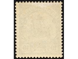 1901, Kaiseryacht ohne Wz. 10 P. violettultramarin, mit Plattenfehler “Bruch im Pberrand über C in Deutsch”, sauber ungebrauc