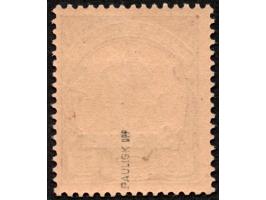 1901, Kaiseryacht o. Wz. 25 P. dunkelbräunlichlila/rotschwarz auf mattbraunorange, mit Aufdruck “Specimen”, postfrisch, tadel